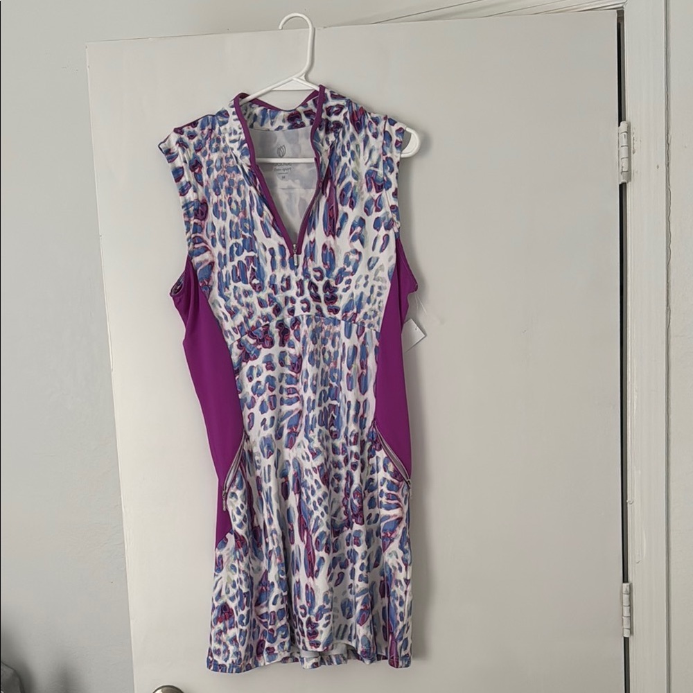 GG Blue Luxe Sport Tennis Golf Purple Medium Dress